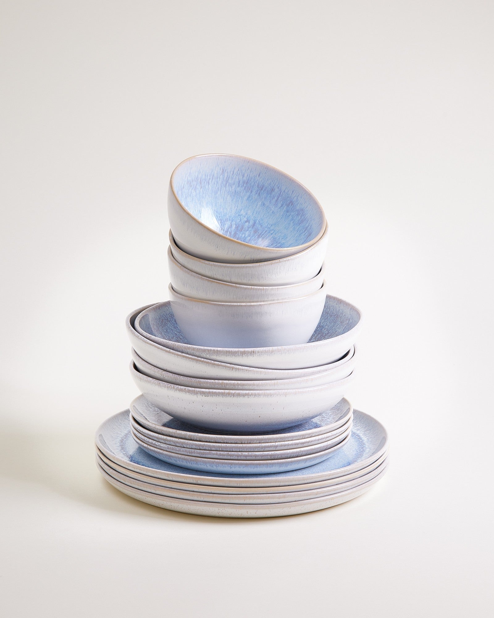 Melides Geschirr-Set stoneblue 16-teilig