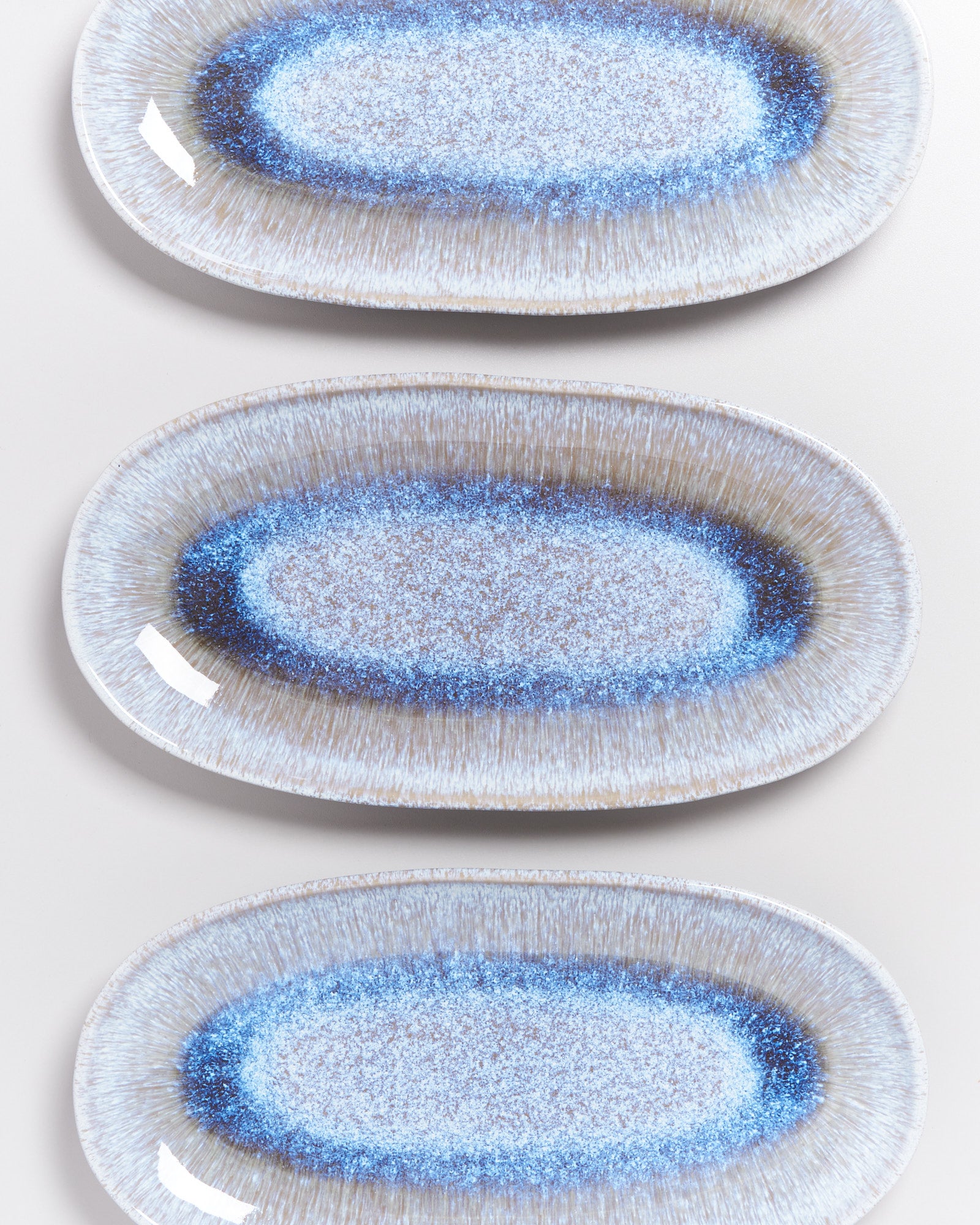 Melides Servierplatte L stoneblue