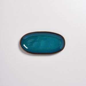 Melides Servierplatte M oceanblue