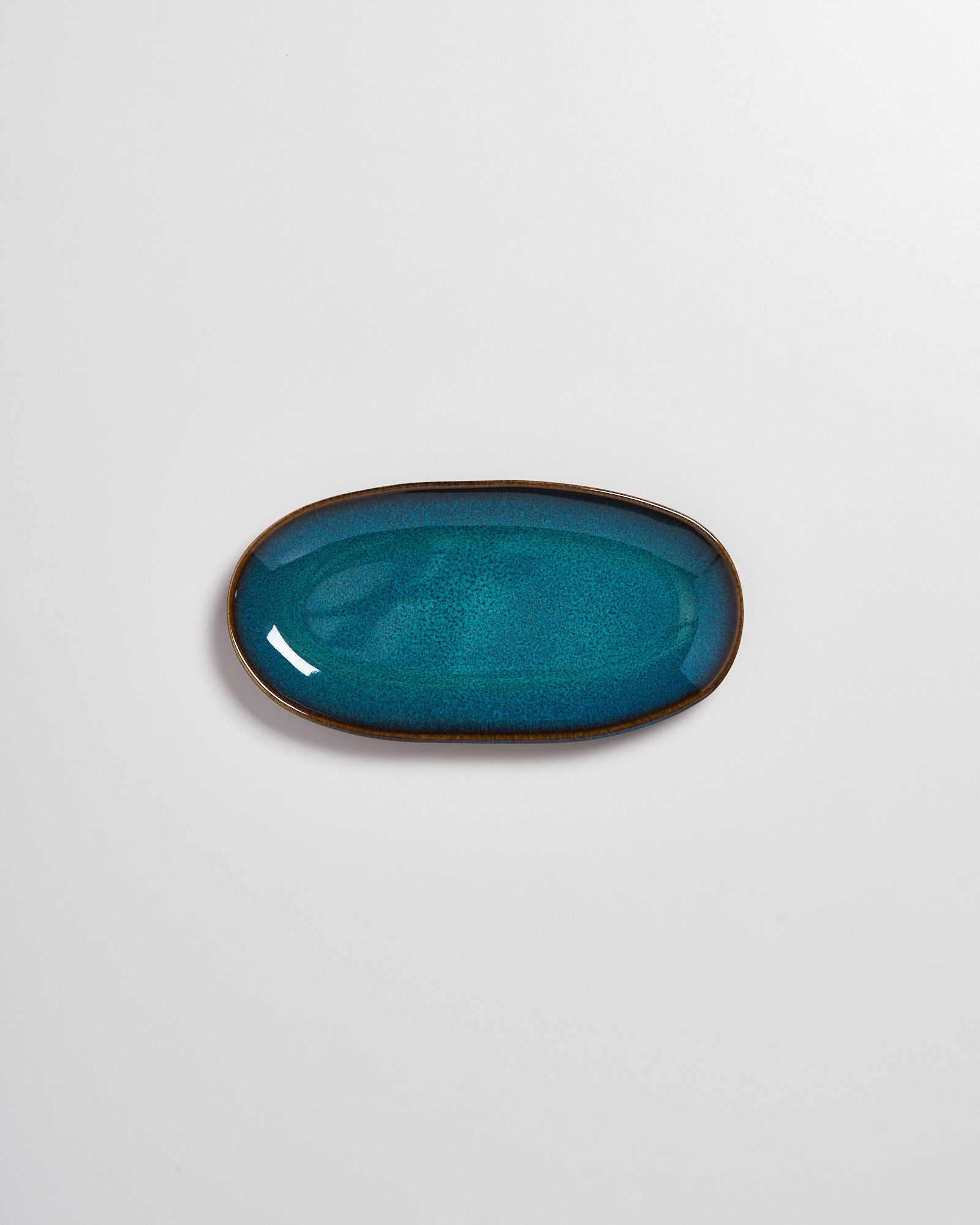 Melides Servierplatte M oceanblue