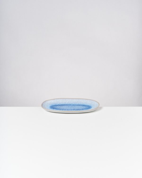 Melides Servierplatte M stoneblue