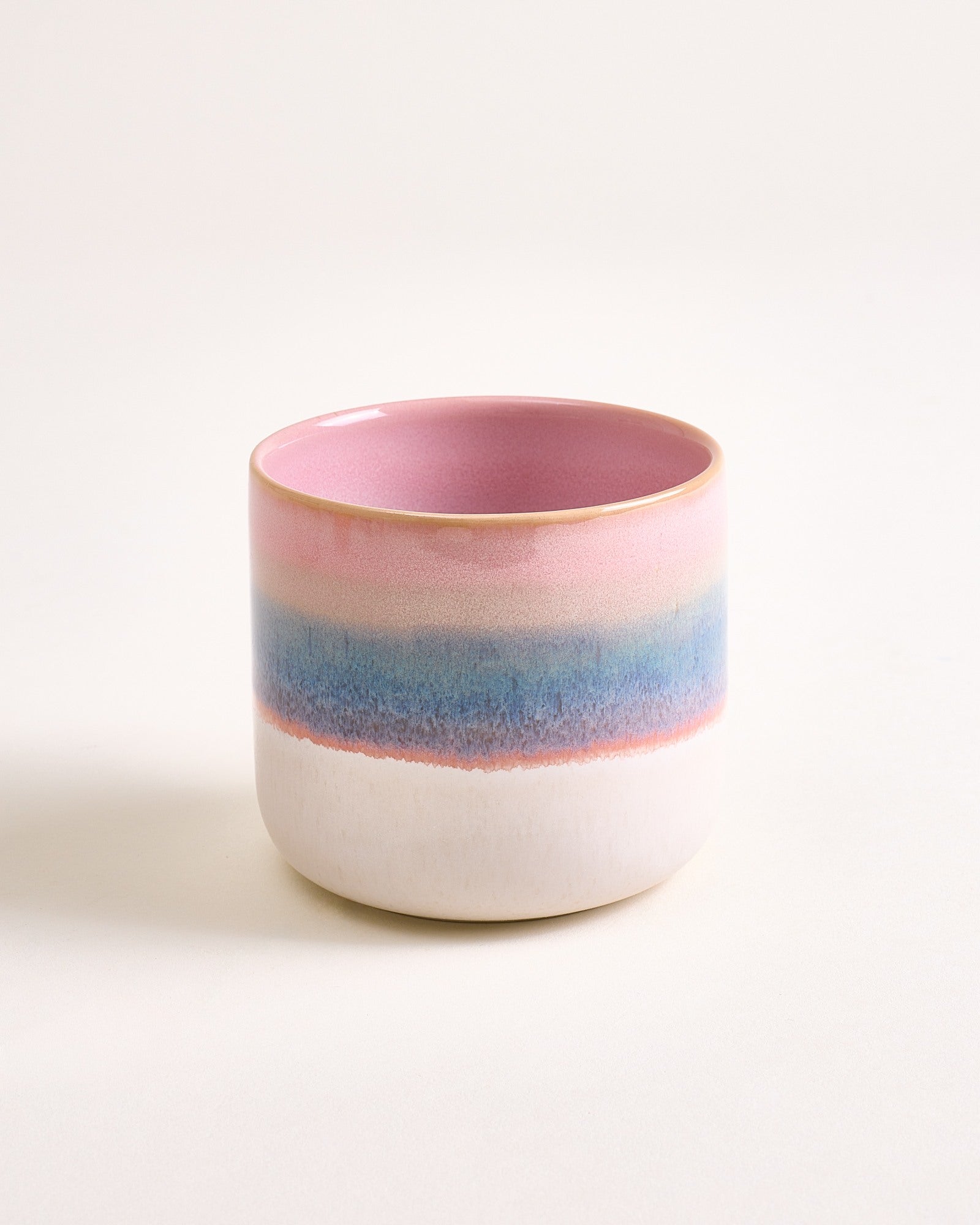 Nódoa Becher groß dipped rosa grün