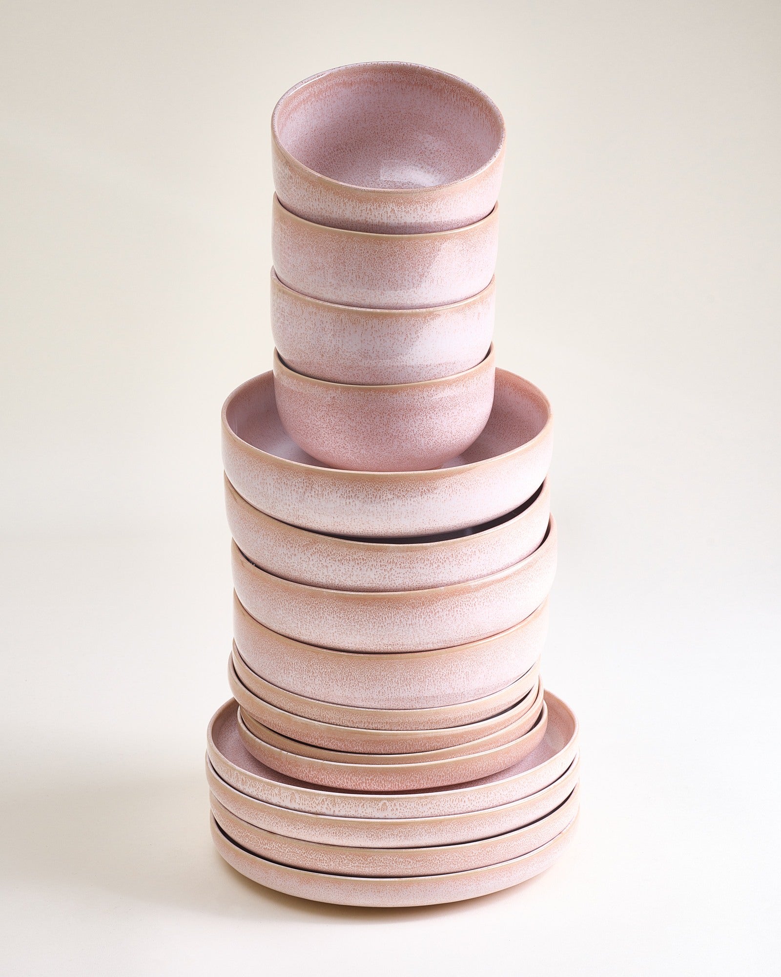 Orla Geschirr-Set modern rosé 16-teilig