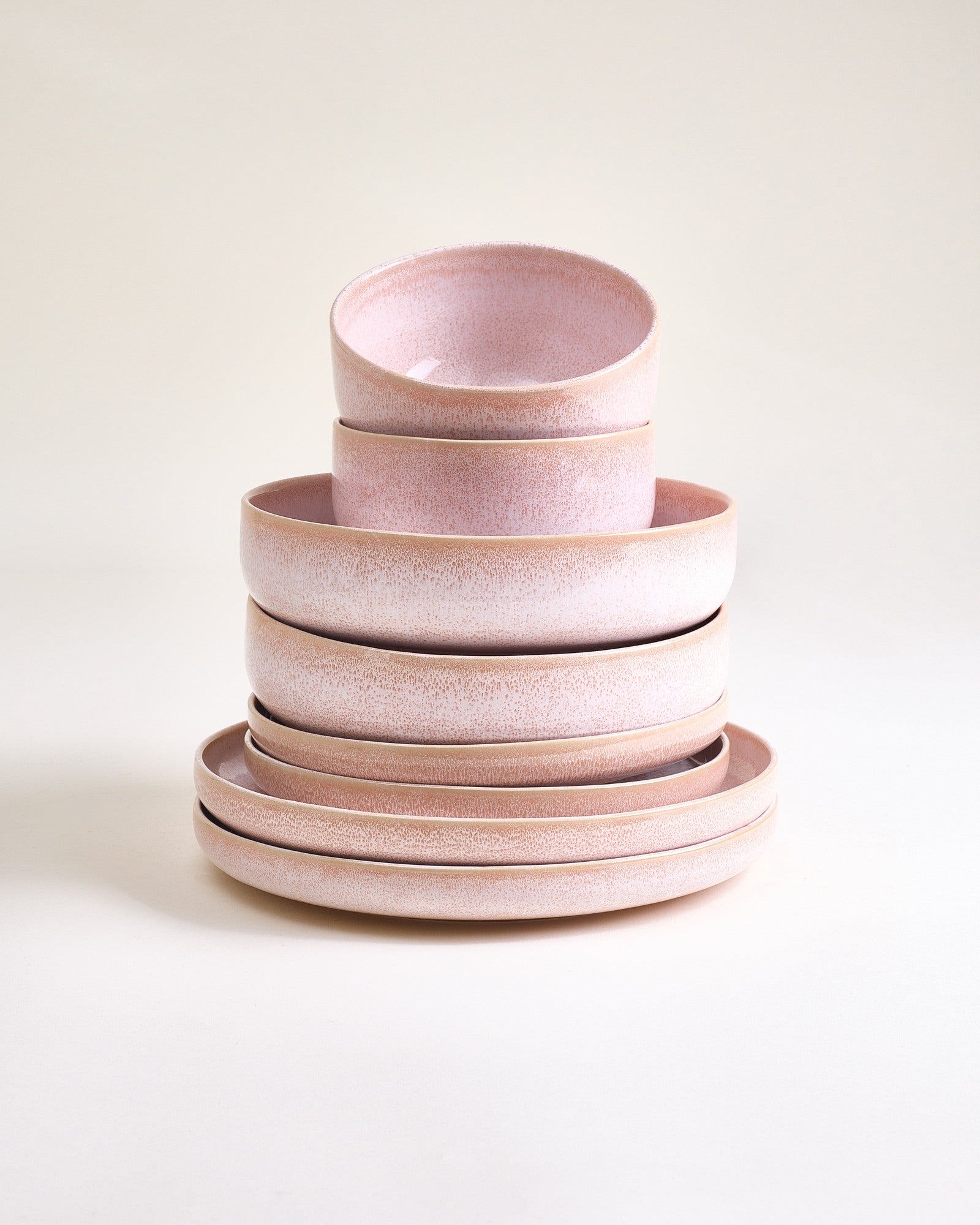 Orla Geschirr-Set modern rosé 8-teilig