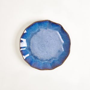 Pérola Teller klein shell dunkelblau