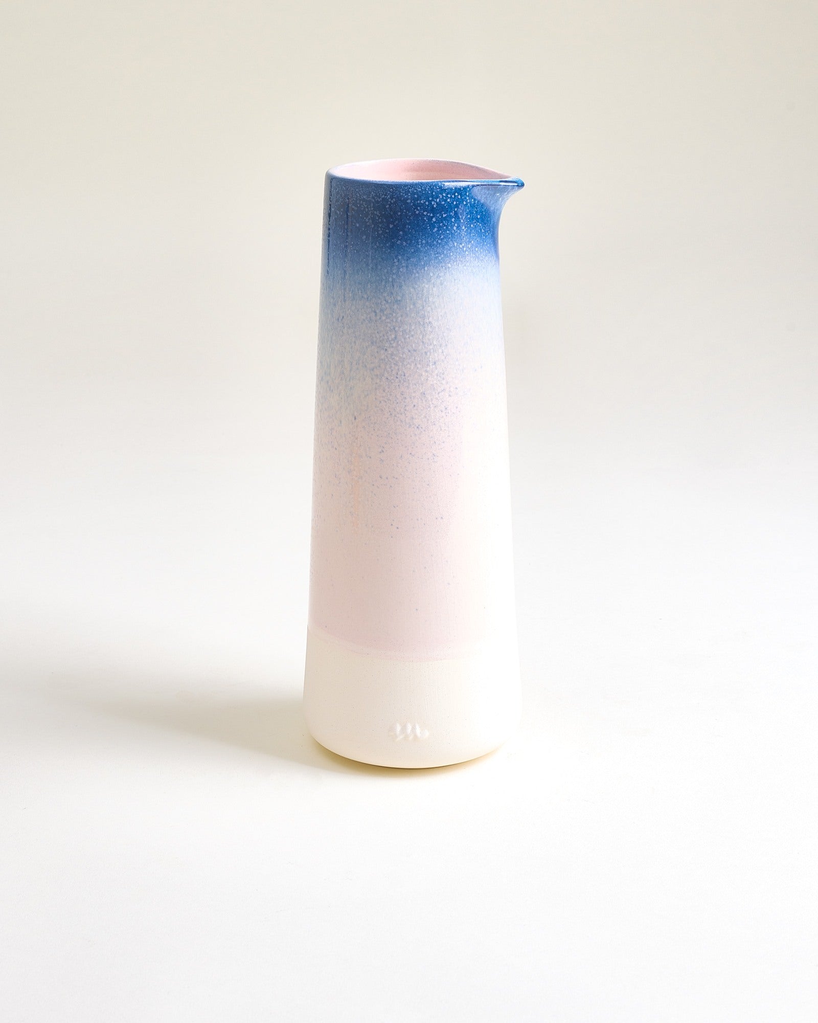 Pinguim Karaffe gesprenkelt blau rosa