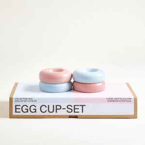 Seia Eierbecher rosa hellblau 4er-Set