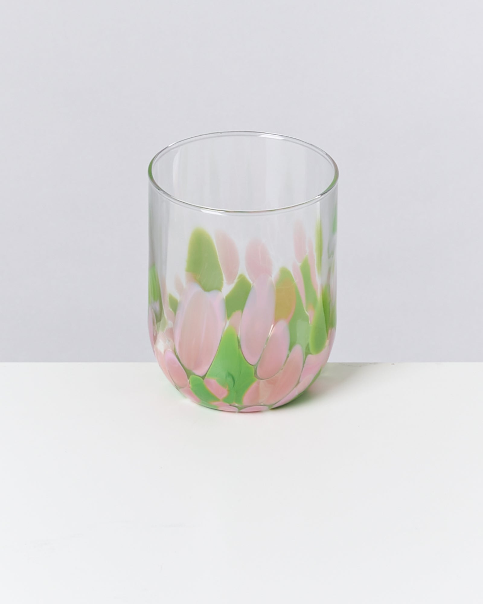 Alegria Glas groß rosa grün
