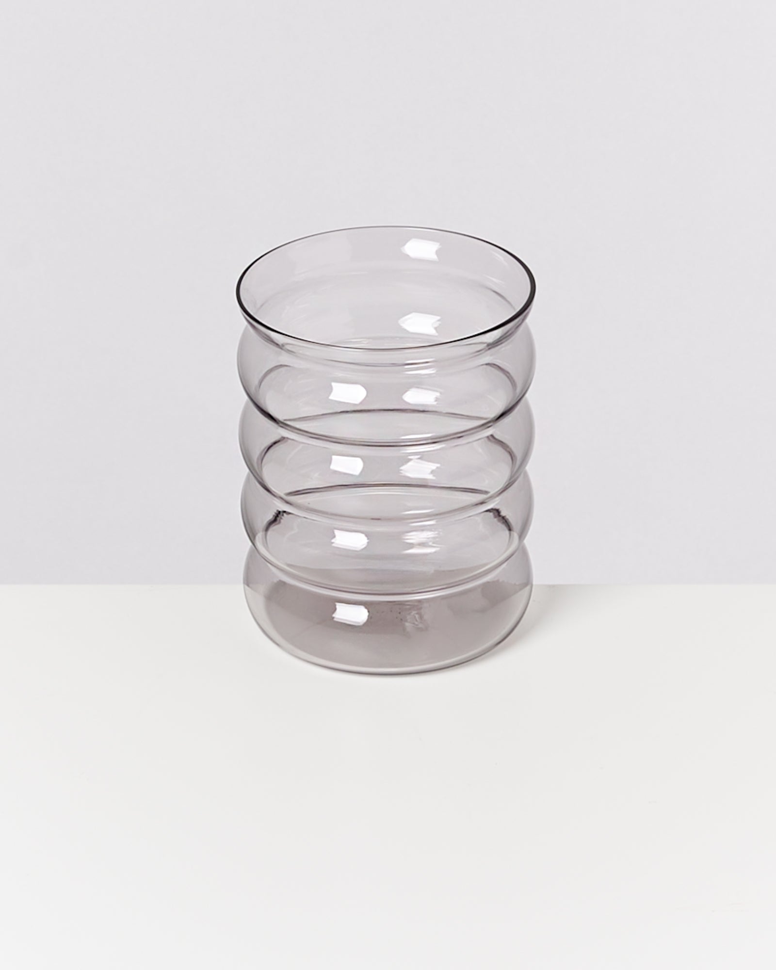 Joia Glas groß bubble grau