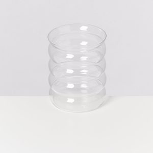 Joia Glas groß bubble transparent