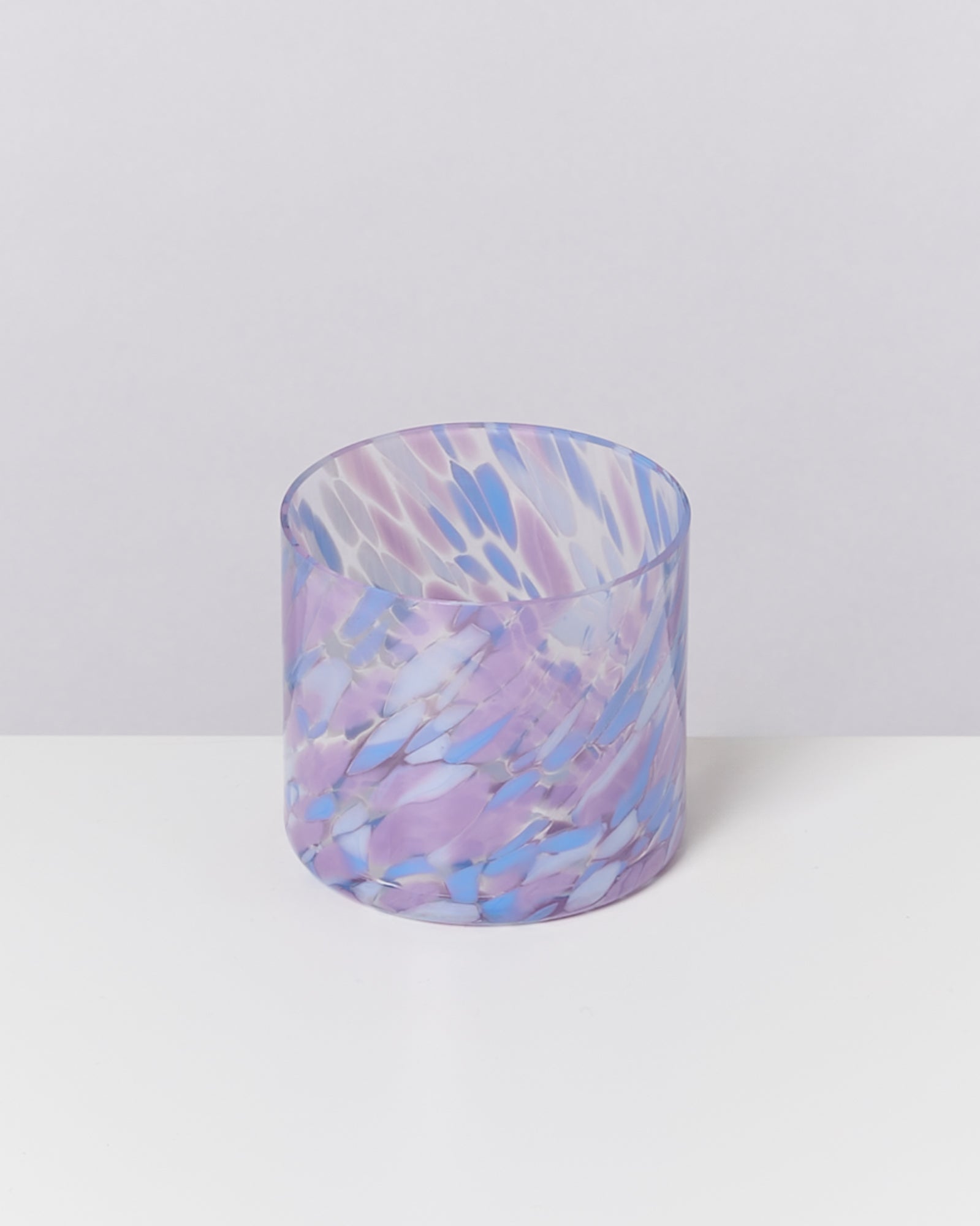 Joia Glas klein drops blau lila