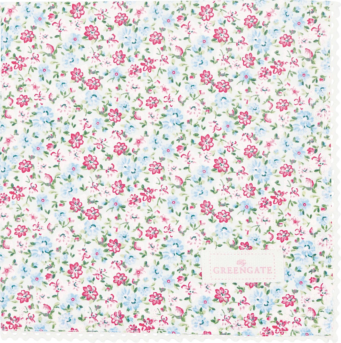 GreenGate - Louisa Stoffserviette mit Spitze white