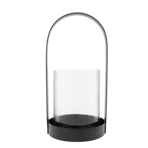Bastion Collections - Laterne mit geriffeltem Glas