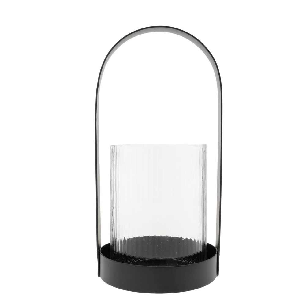 Bastion Collections - Laterne mit geriffeltem Glas