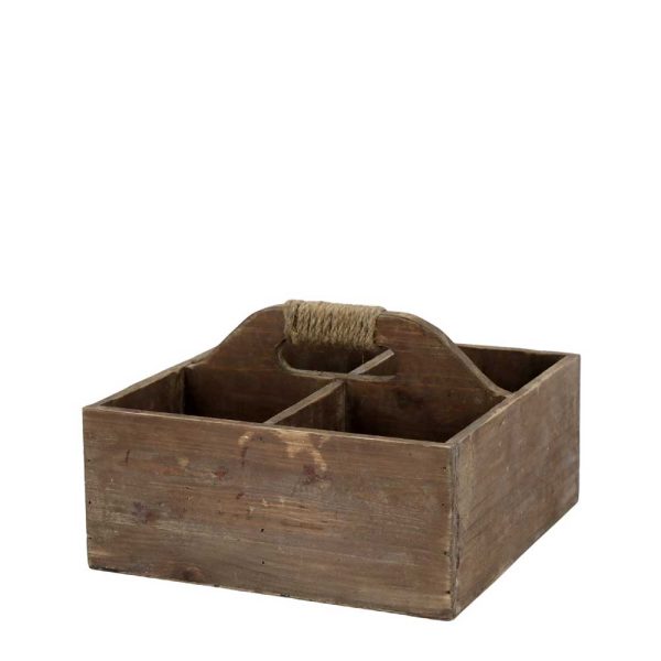 Chic Antique - Kasten mit Handgriff und 4 Fächern