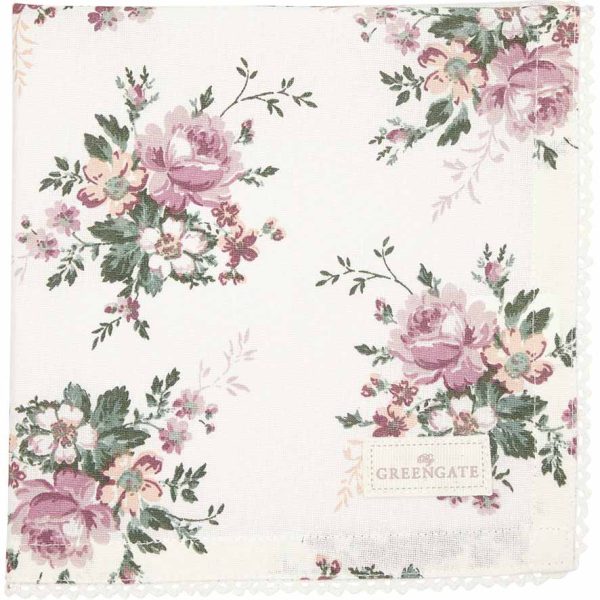 GreenGate - Marie Stoffserviette mit Spitze peach