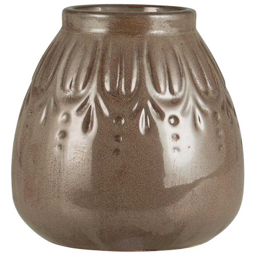 Ib Laursen - Vase Lea gemustert unebene Glasur