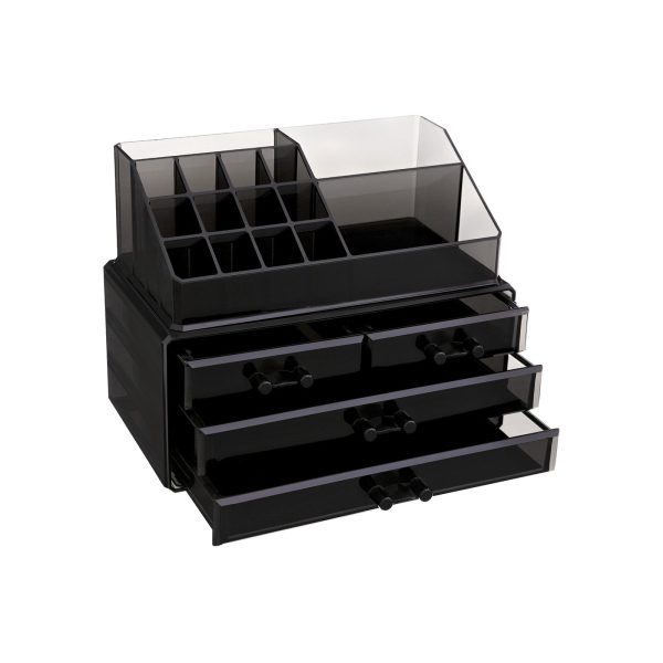 Make-up Organizer Schwarz transparent