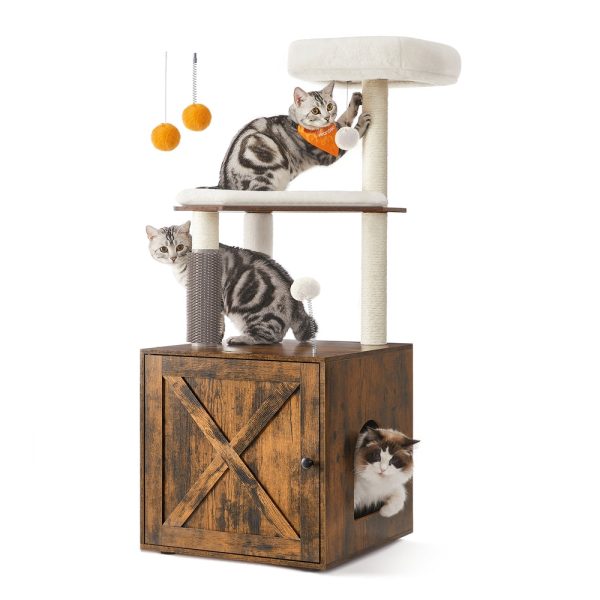 2-in-1 moderner Katzenbaum