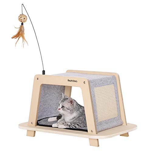 Katzenbett mit Spielzeugfeder