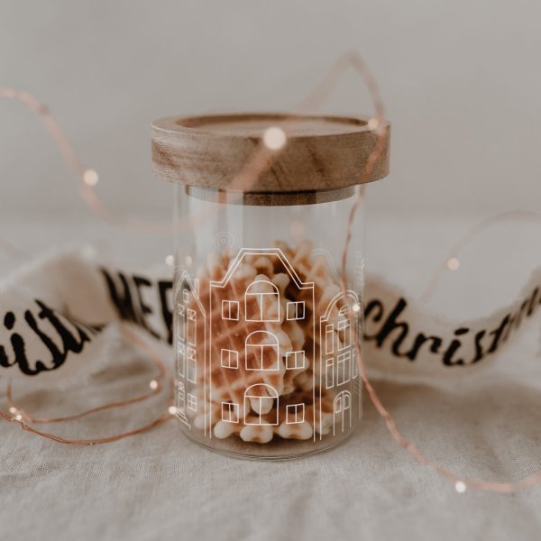 Mini Vorratsglas Häuser