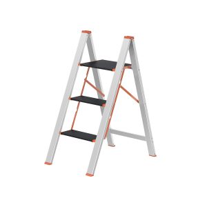Leiter 3 Stufen silbern