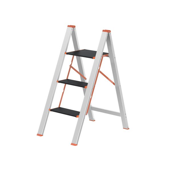 Leiter 3 Stufen silbern