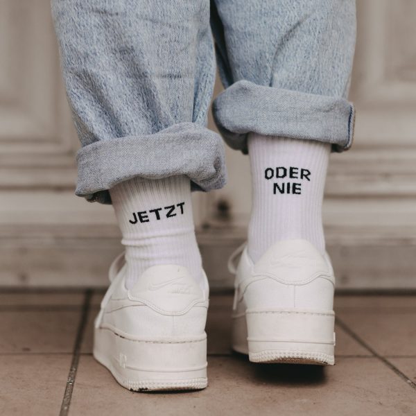 Socken weiß Jetzt oder Nie