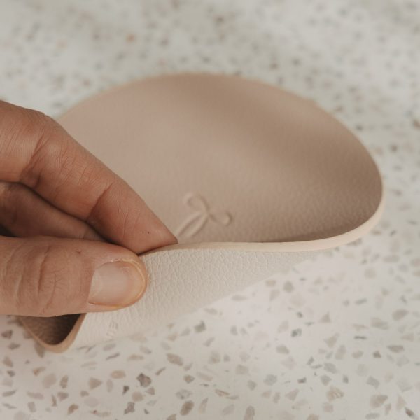 Wendbare Untersetzer Schleife 2er Set Creme
