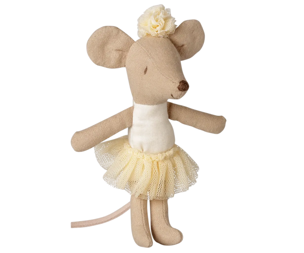 Maileg - Ballerina Maus, kleine Schwester - Off-White
