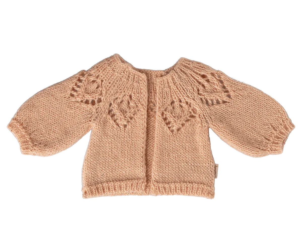 Maileg - Strickjacke Hase Größe 3 Light rose