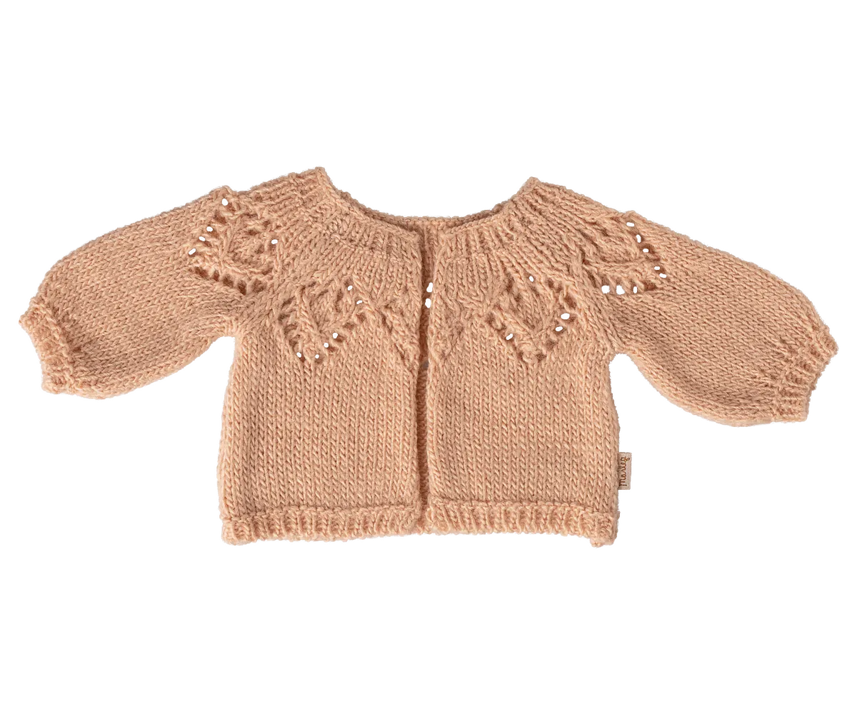 Maileg - Strickjacke Hase Größe 4 Hellrosa