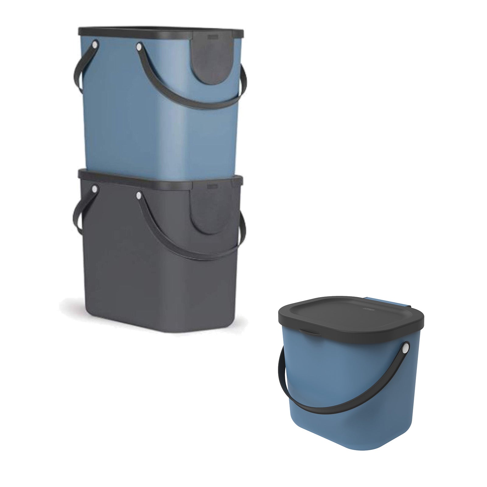 3er Set Müllsystem 25 l und 6 l ALBULA
