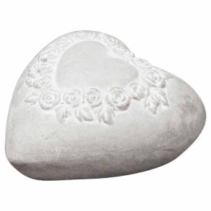 Chic Antique - Steinherz mit Rosenmuster