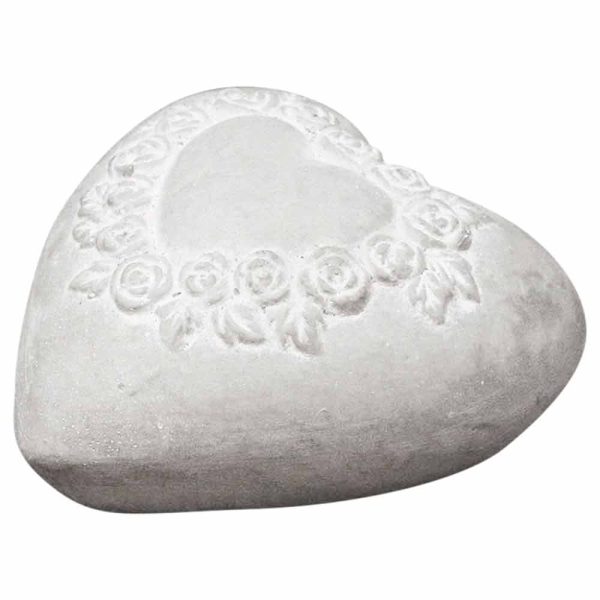 Chic Antique - Steinherz mit Rosenmuster