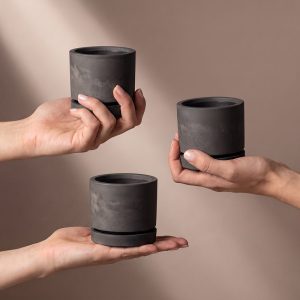 Beton Baby-Topfset 'Kael' (3 Stk.)
