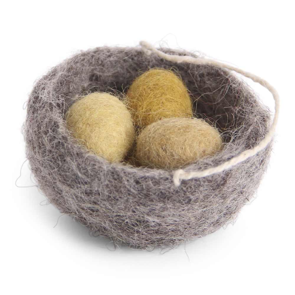 Gry & Sif - Nest mit Eier Filz