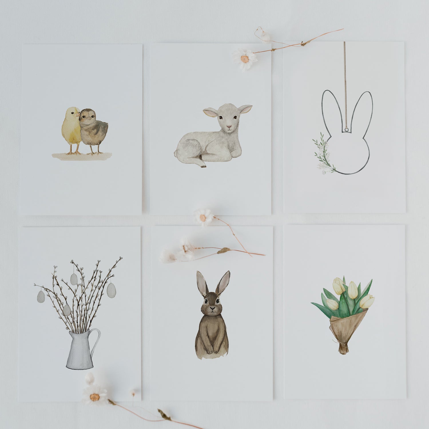 Kartenset Easter im 6er Set