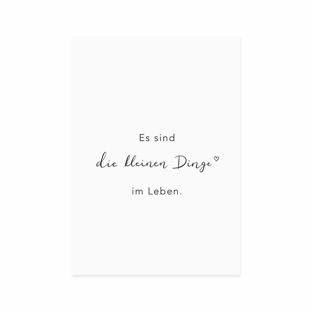 Eulenschnitt - Postkarte Kleine Dinge