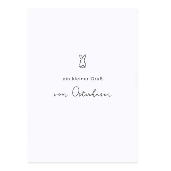 Eulenschnitt - Postkarte Osterhase