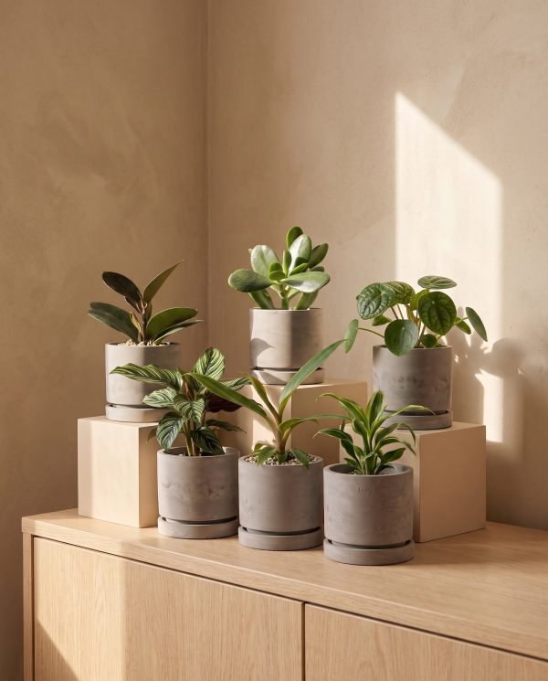 Beton Baby-Topfset 'Kael' (6 Stk.)