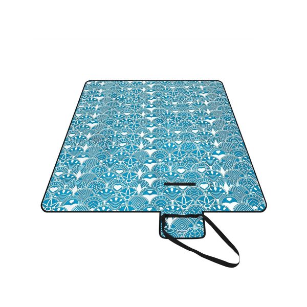 Picknickdecke 200 x 200 cm blau