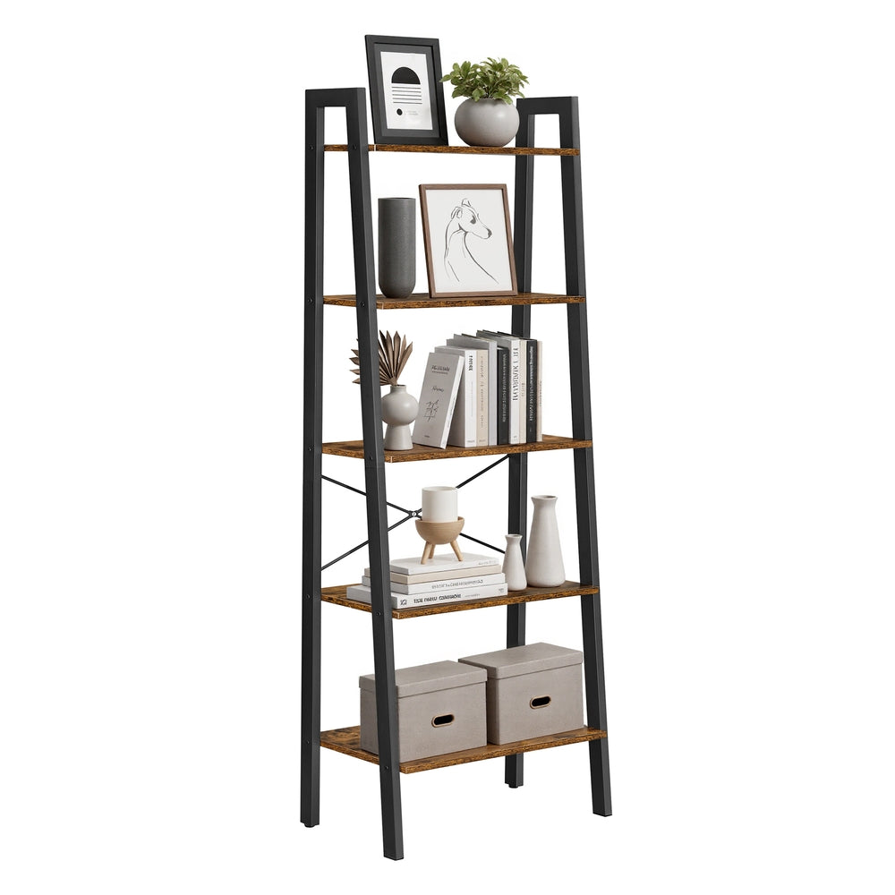 Industrie-Design Leiterregal 5 Ablagen