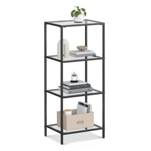 Regal mit 4 Ablagen transparent