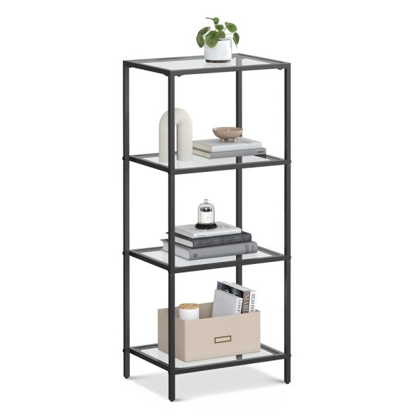 Regal mit 4 Ablagen transparent