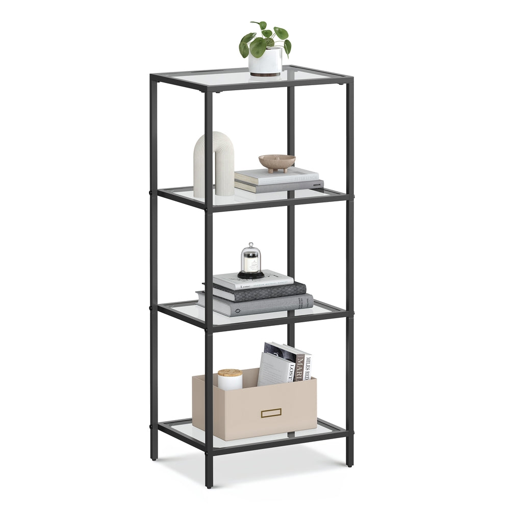 Regal mit 4 Ablagen transparent