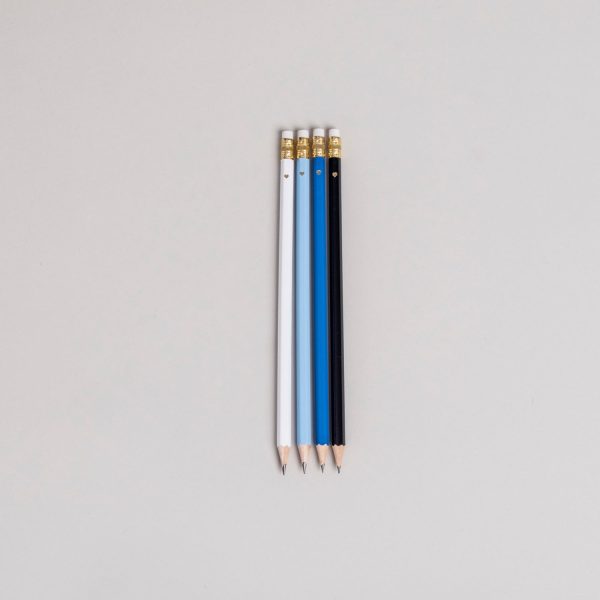 Bleistift Set blau 4er Set