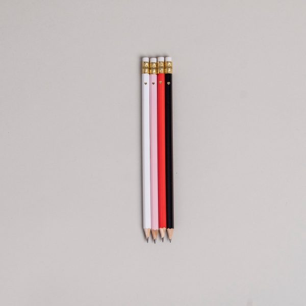 Bleistift Set rosa 4er Set