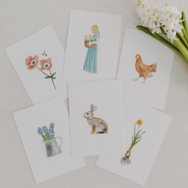 Kartenset Spring im 6er Set