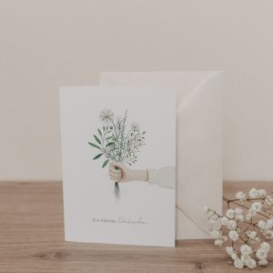 Klappkarte Dankesblumen